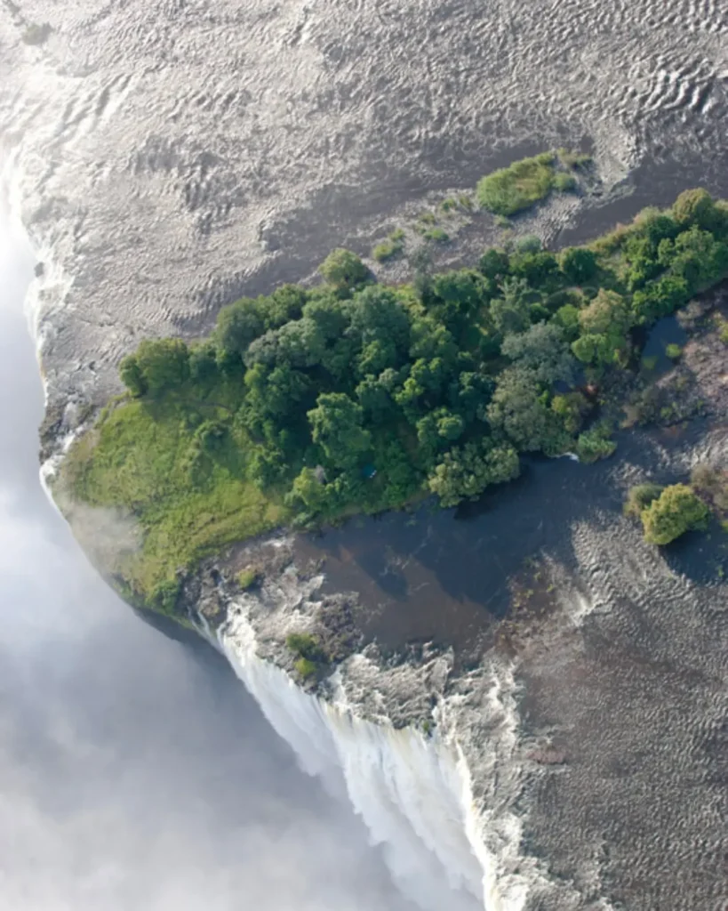 Aerial view of Devils pool