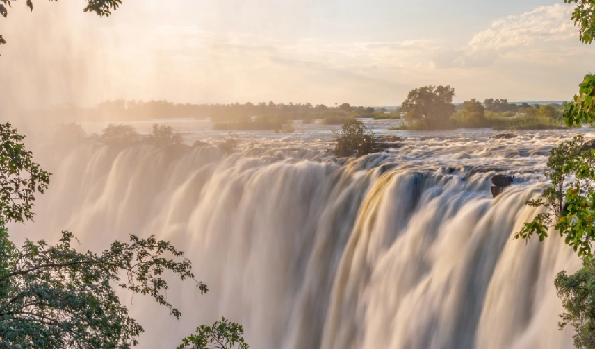 View of the Victoria Falls Rainforest