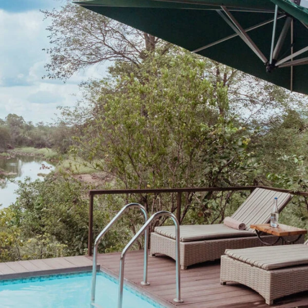 Outside view of the pool area